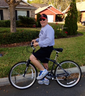 Ed on bike